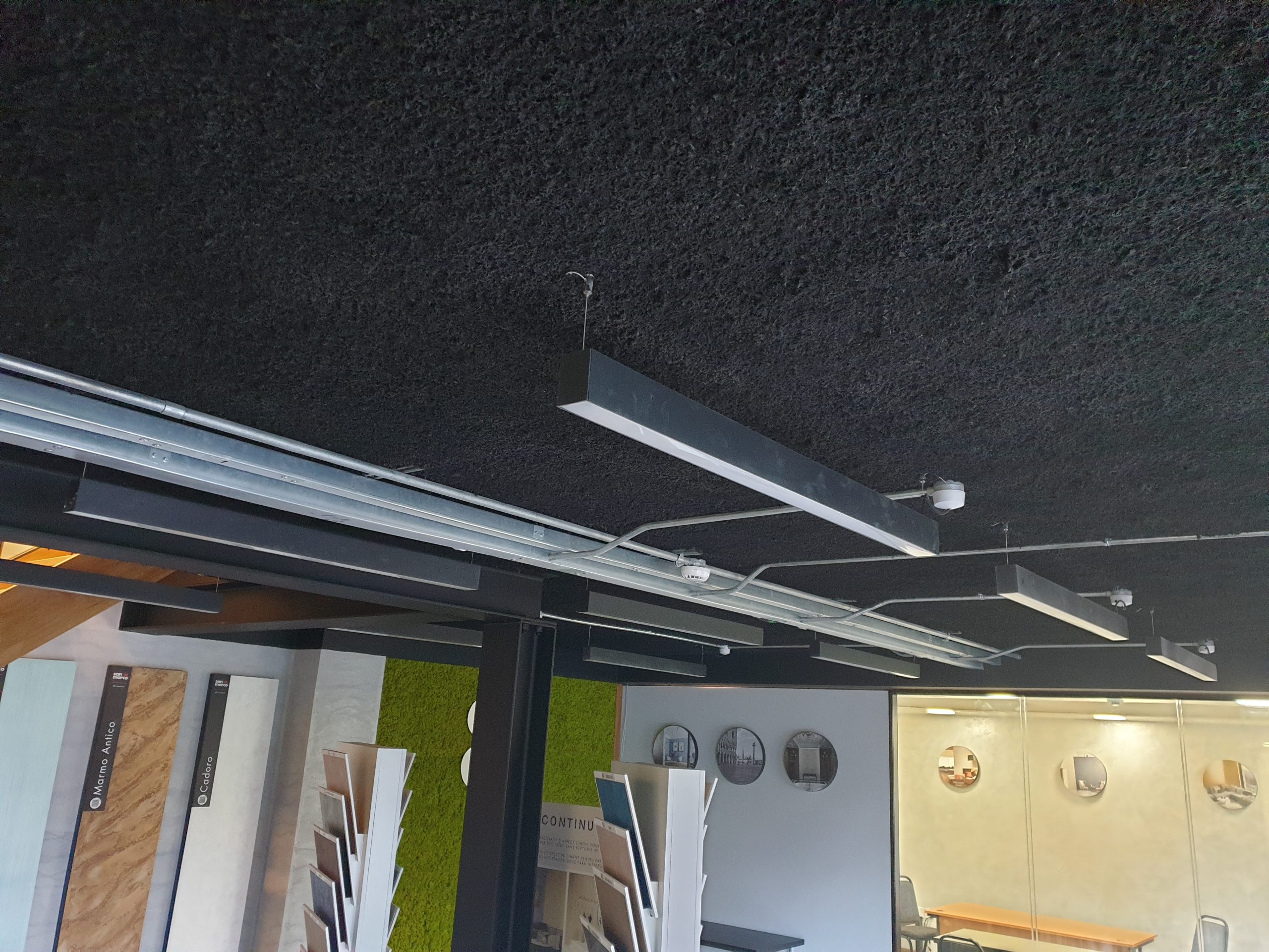 Premium Ceiling Acoustic Finish - Spray Applied Seamless